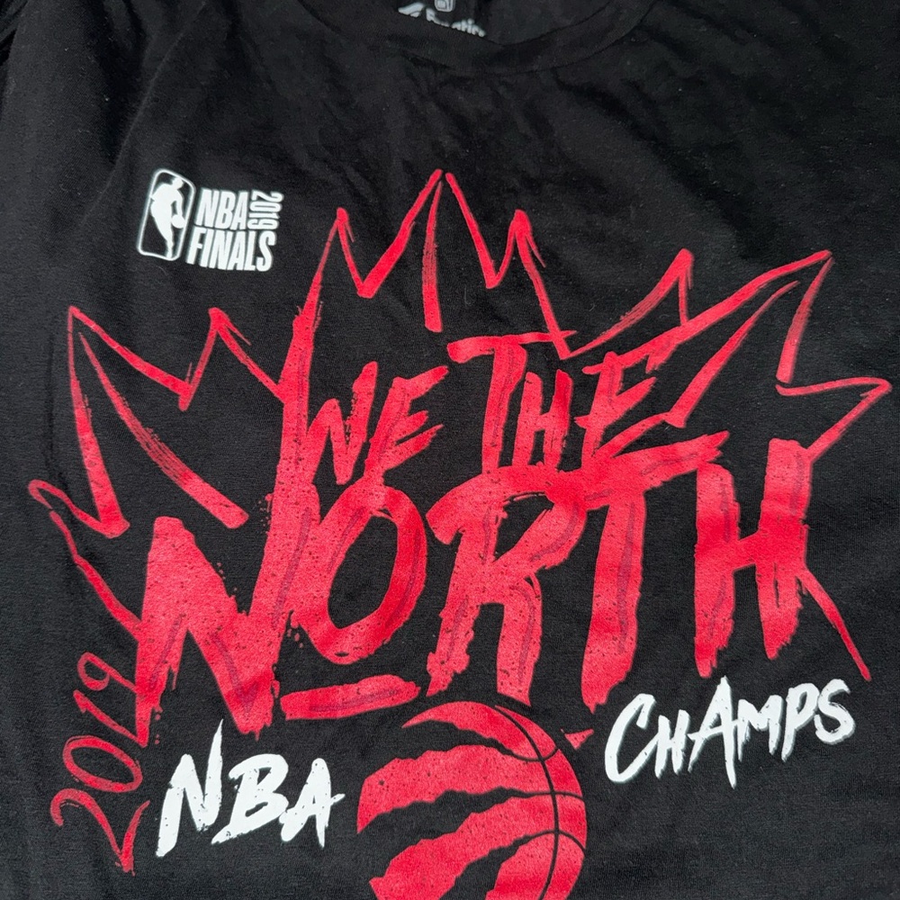 Fanatics Black & Red Toronto Raptors 'We The North' Graphic Tee